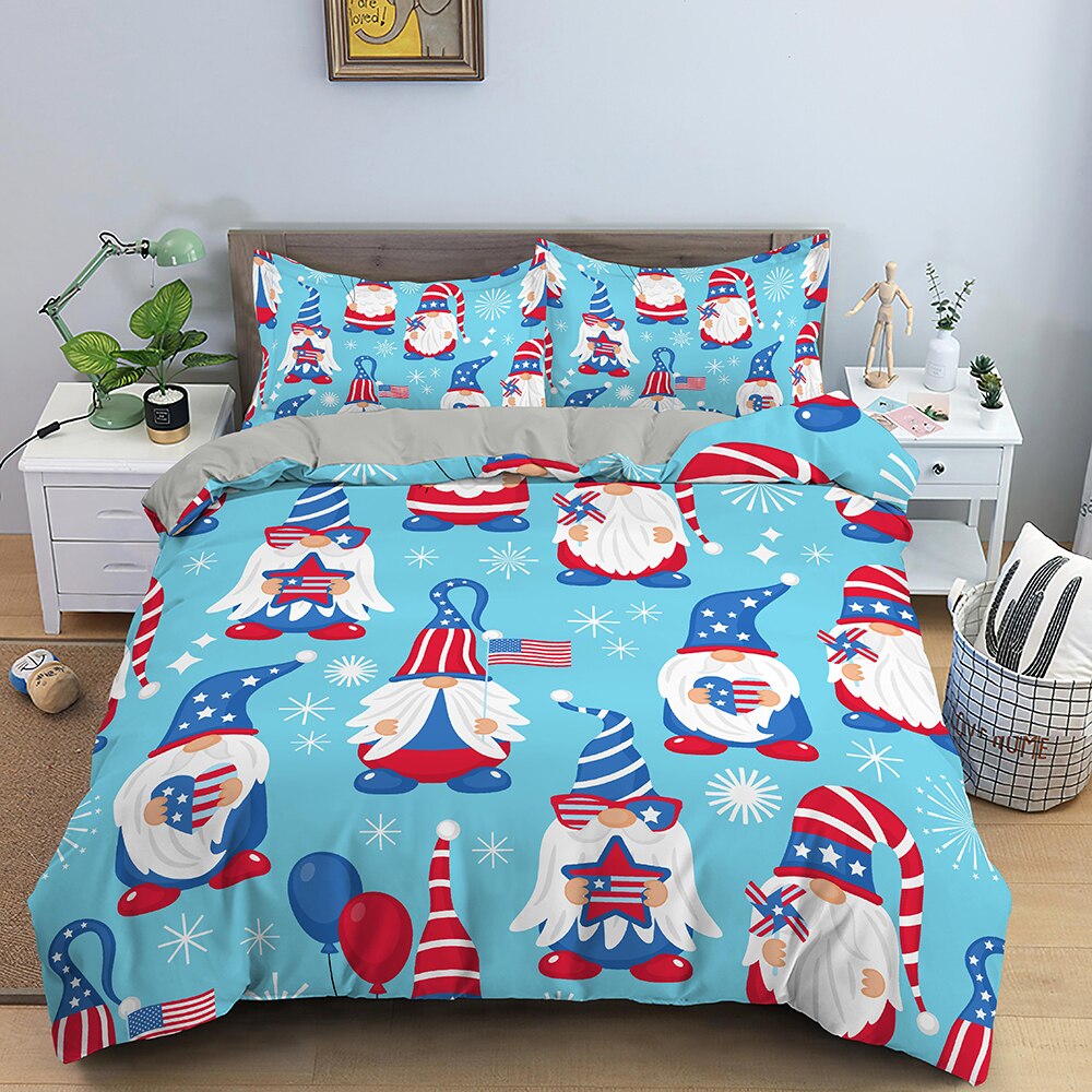 Housse De Couette Bleue Père Noel