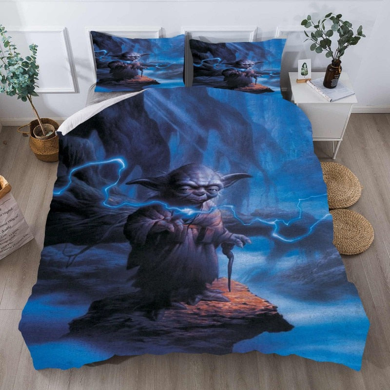 Housse De Couette Bleue Star Wars Yoda