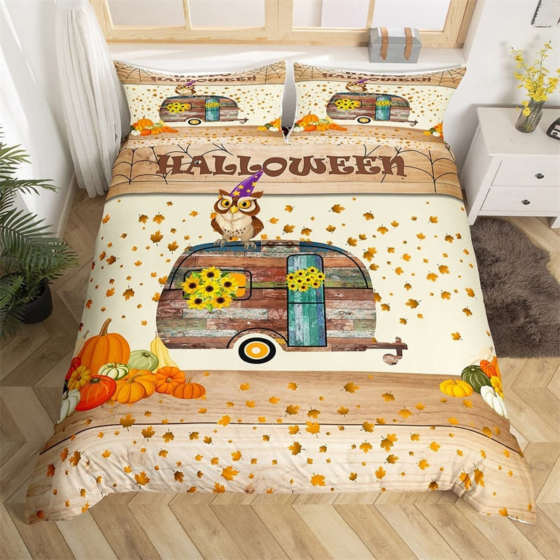 Housse De Couette Caravane d'Halloween