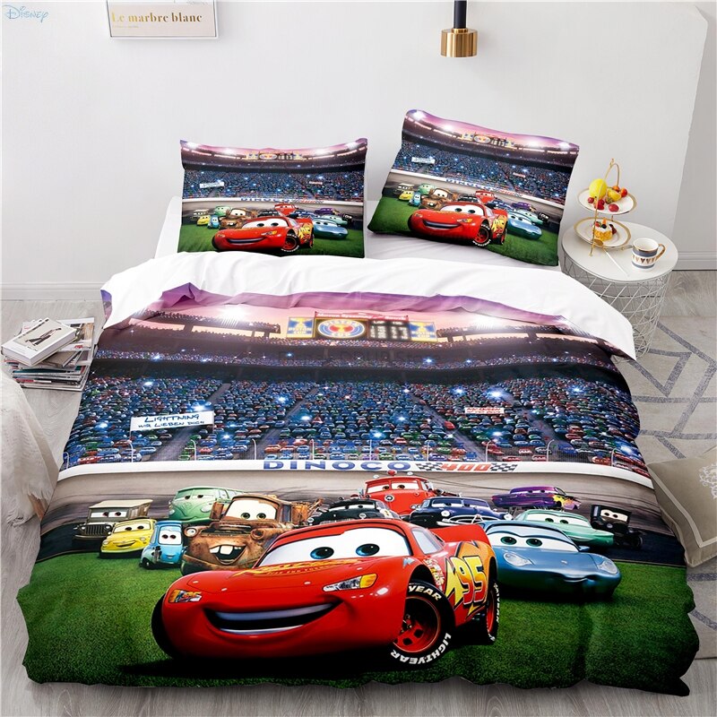 Housse De Couette Cars Flash McQueen Au Stade