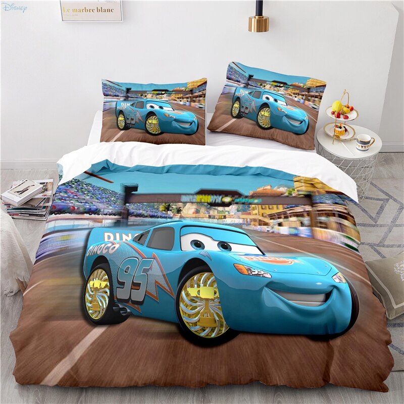 Housse De Couette Cars Flash McQueen Bleu