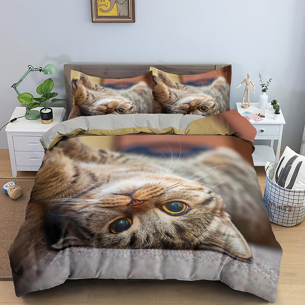 Housse De Couette Chat À L'Envers