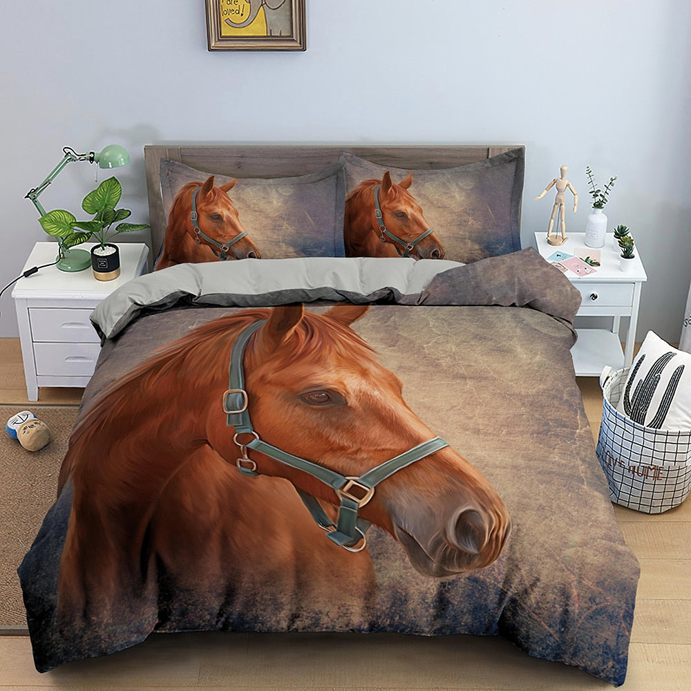 Housse De Couette Cheval Alezan