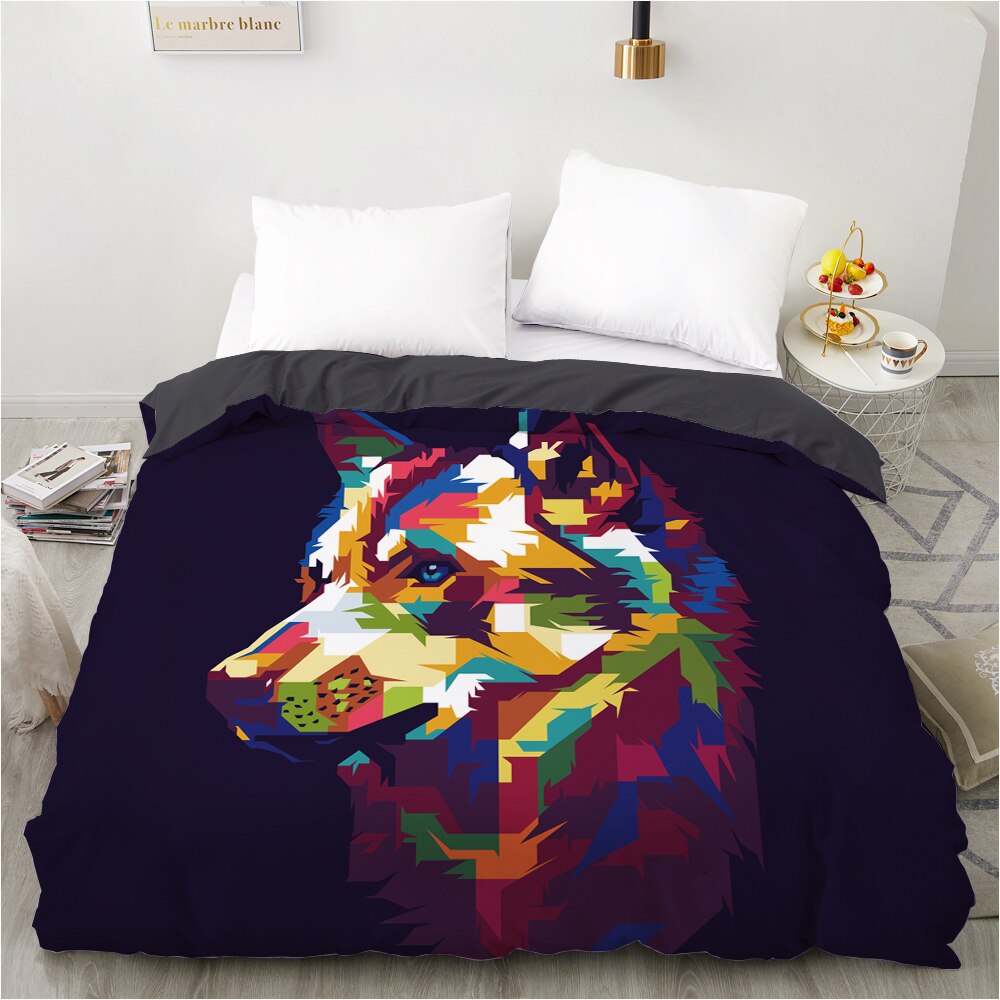 Housse De Couette Chien Multicolore