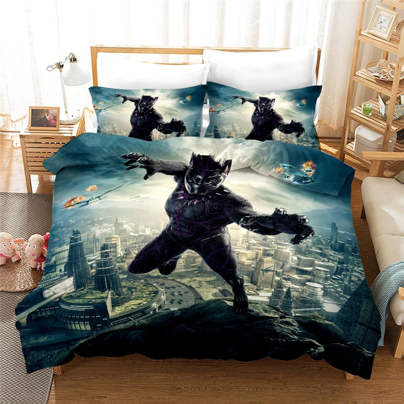 Housse De Couette Disney Marvel Black Panther
