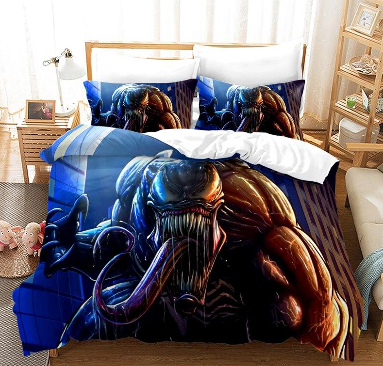 Housse De Couette Disney Marvel Venom Bleue