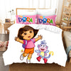 Housse De Couette Dora L'Exploratrice Et Babouche Blanche