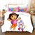 Housse De Couette Dora L'Exploratrice Et Babouche Blanche