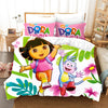 Housse De Couette Dora L'Exploratrice Et Babouche Dans La Jungle