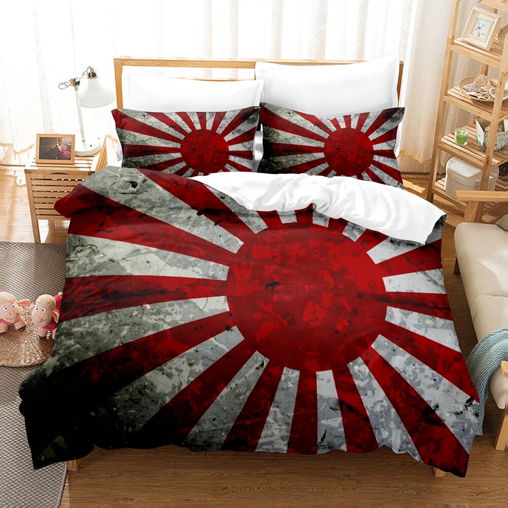 Housse De Couette Drapeau Japon Kyokujitsuki