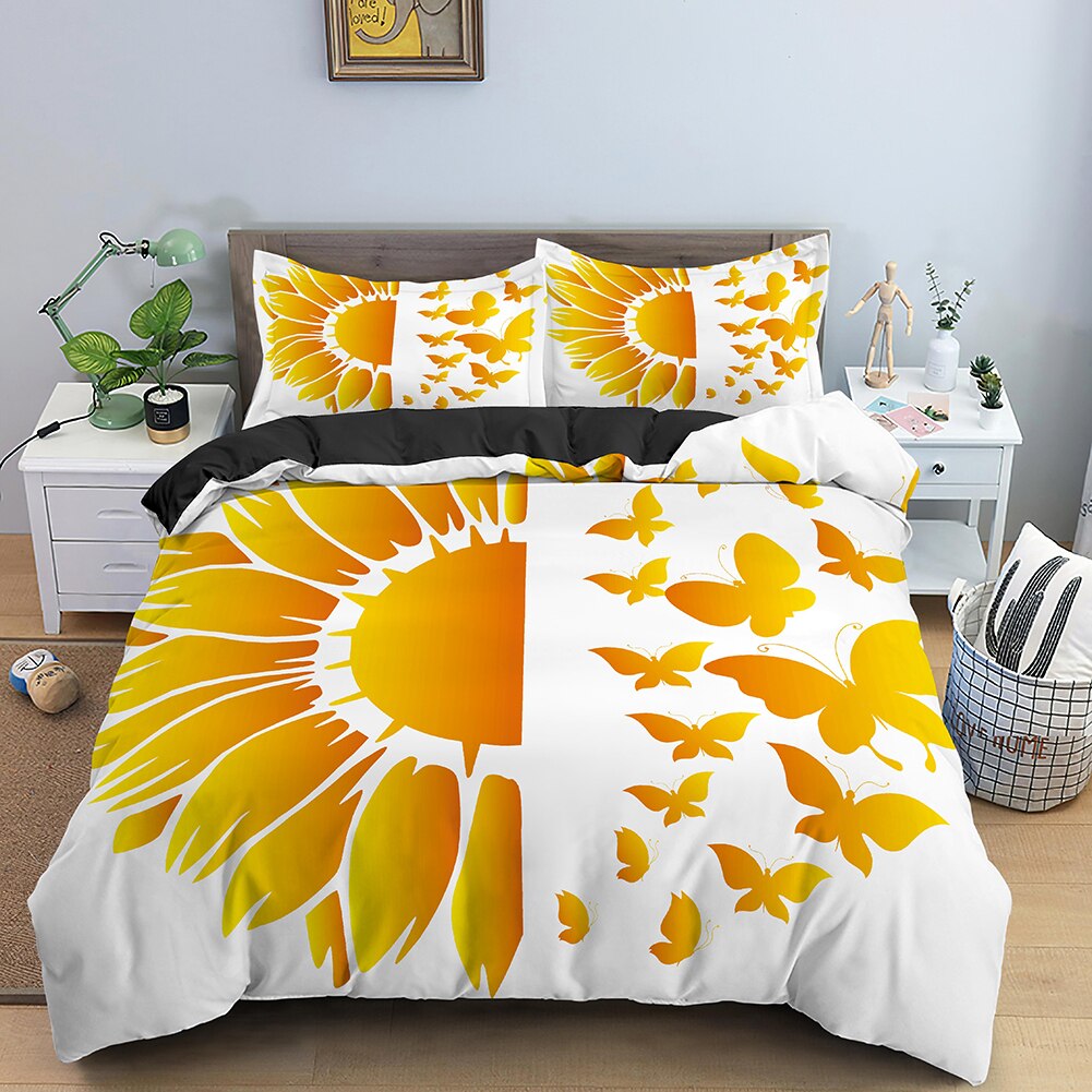 Housse De Couette Fleur En Soleil