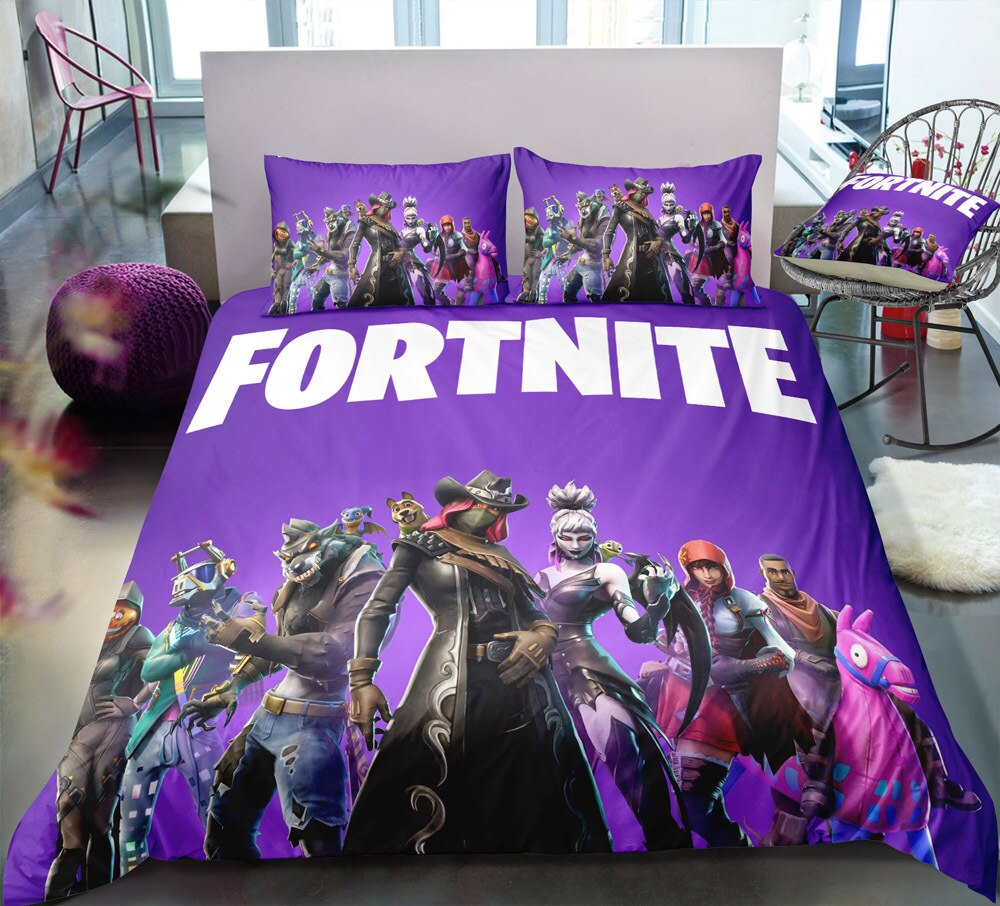 Housse De Couette Fortnite Violette