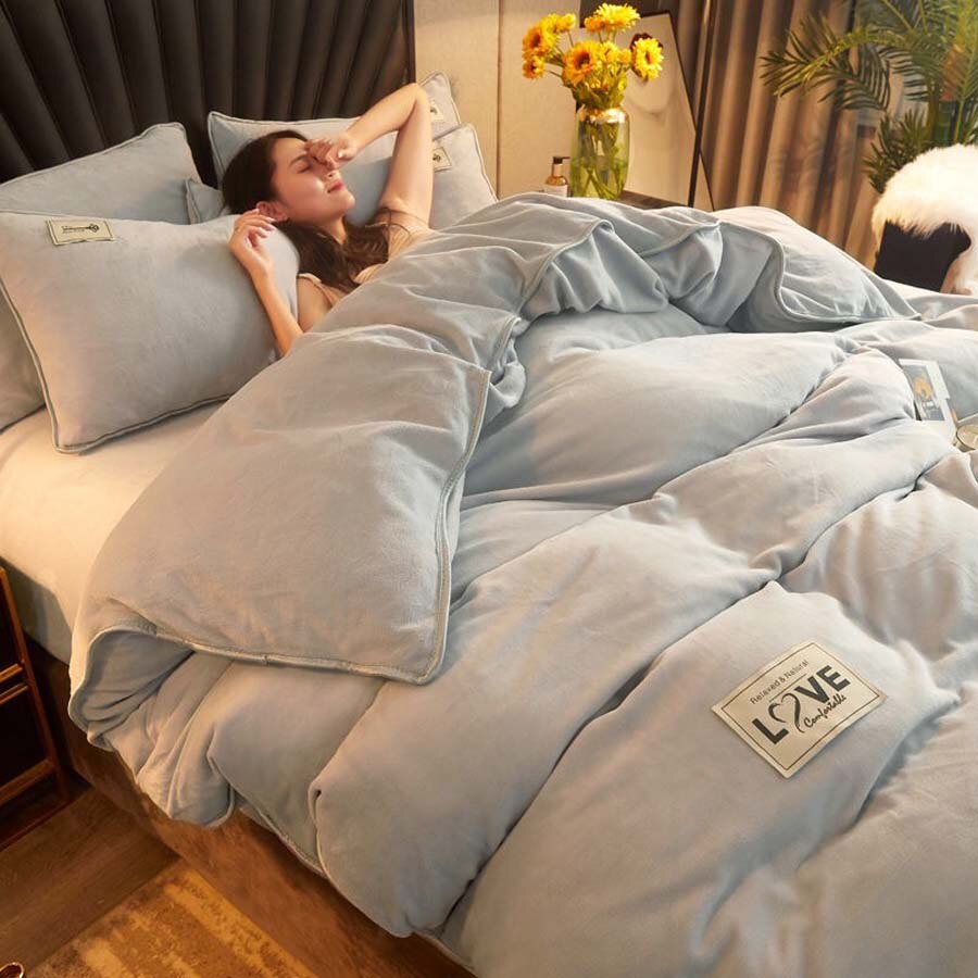 Housse De Couette Grise Velours