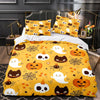 Housse De Couette Halloween Orangée pour Enfant