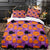 Housse De Couette Halloween Violette Chats et Citrouilles