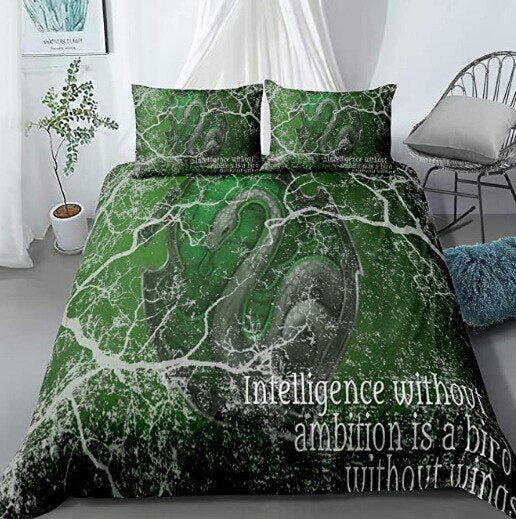 Housse De Couette Harry Potter Serpentard
