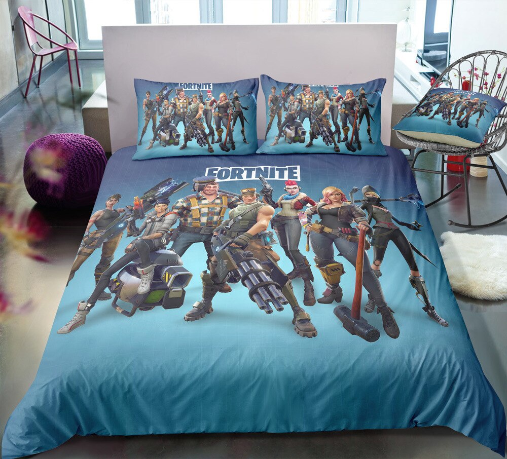 Housse De Couette Homme Armé Fortnite