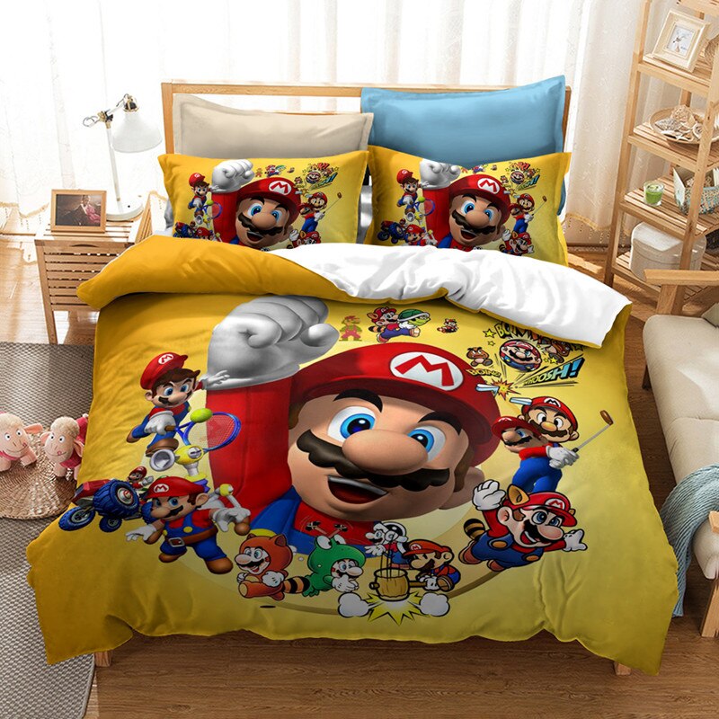Housse De Couette Jaune Mario