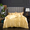 Housse De Couette Jaune Satin