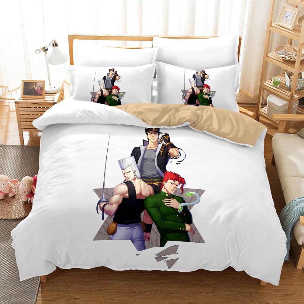 Housse De Couette Jojo's Bizarre Adventure Blanche