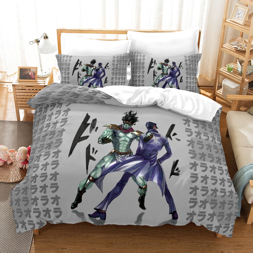 Housse De Couette Jojo's Bizarre Adventure Grise