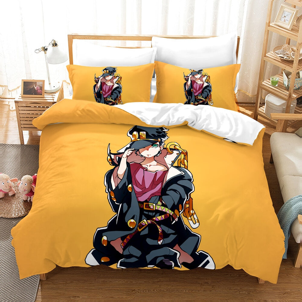 Housse De Couette Jojo's Bizarre Adventure Jaune