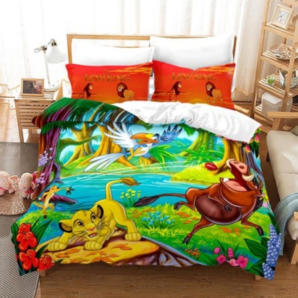 Housse De Couette Le Roi Lion Pumbaa Et Timon