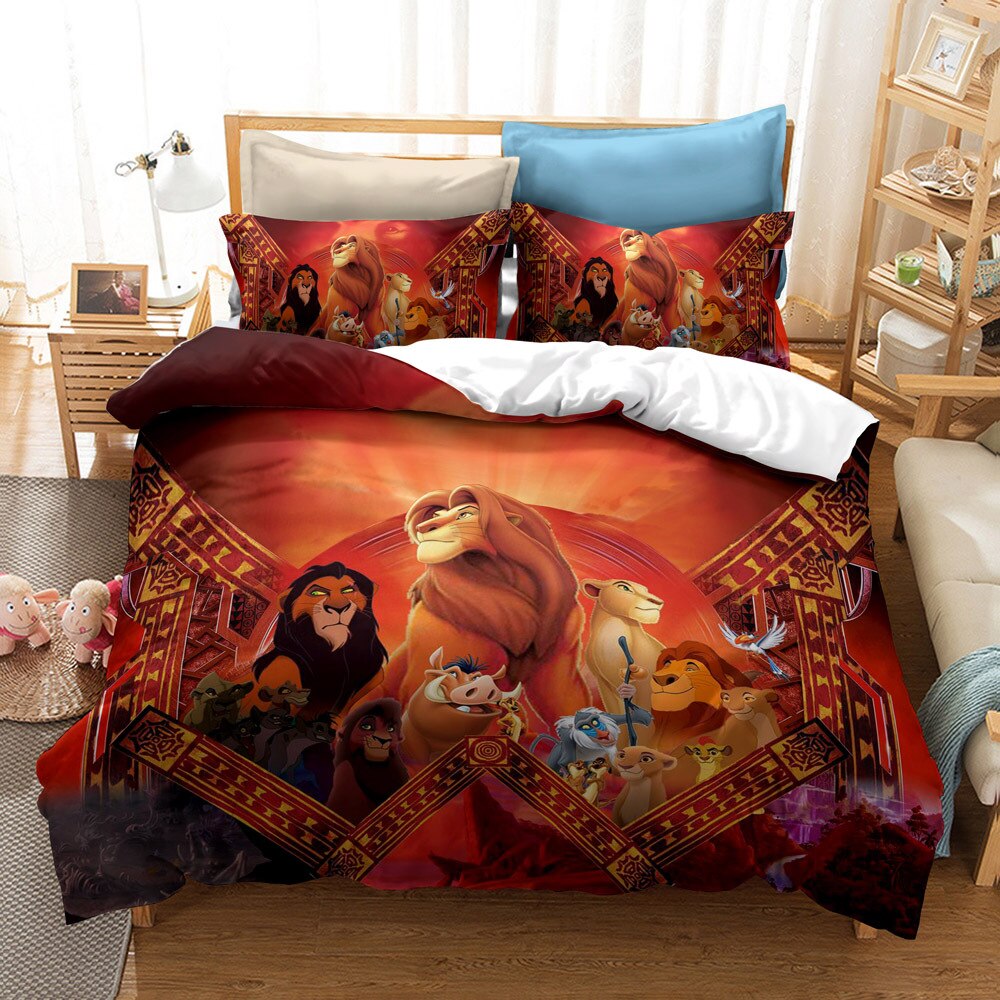 Housse De Couette Le Roi Lion Rouge