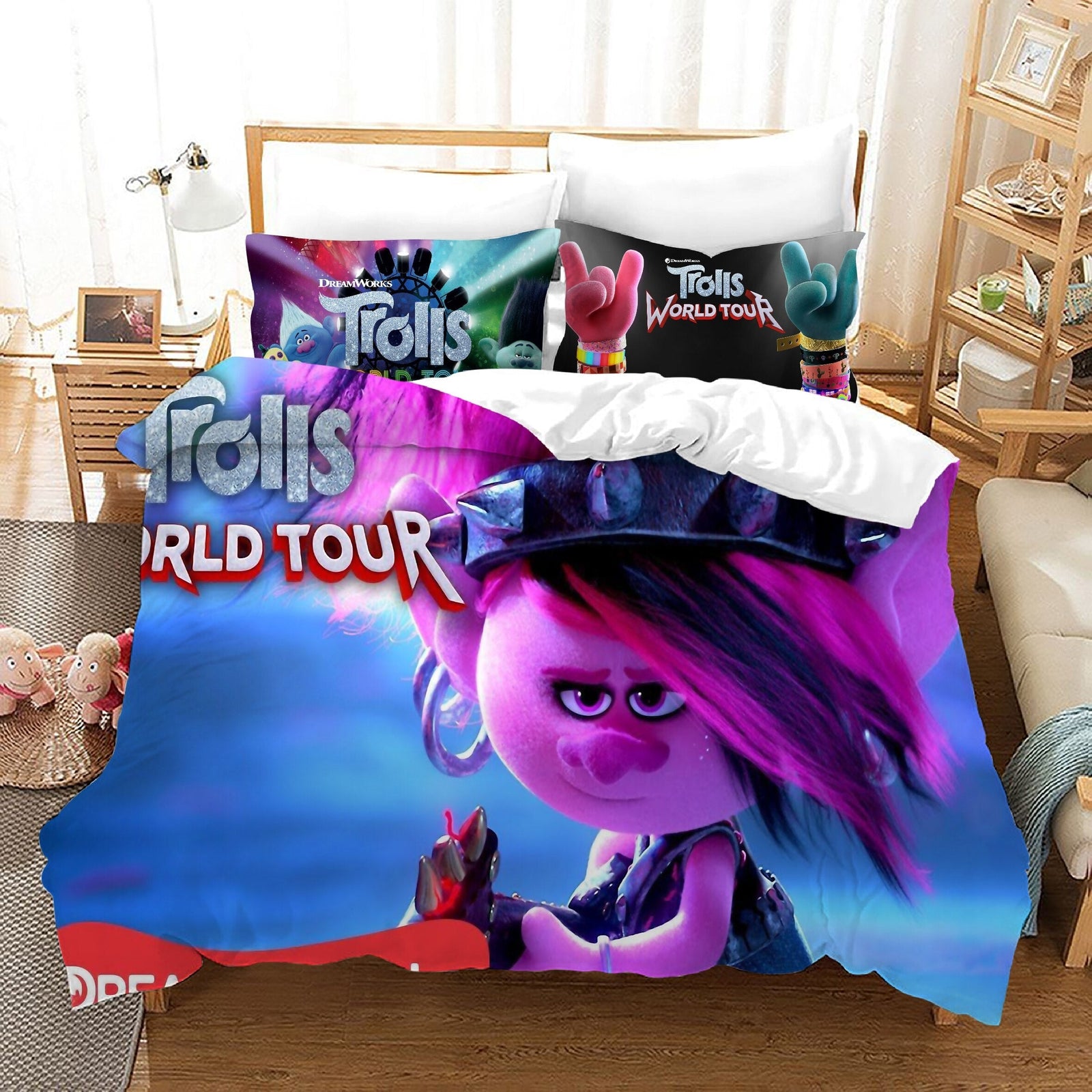 Housse De Couette Les Trolls Poppy Rock'N Roll