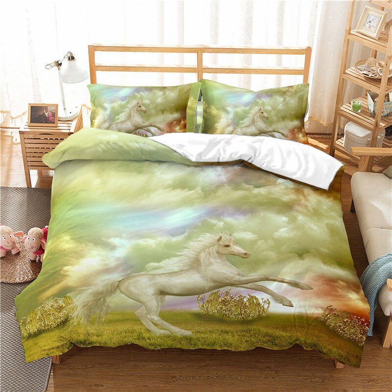 Housse De Couette Licorne Blanche