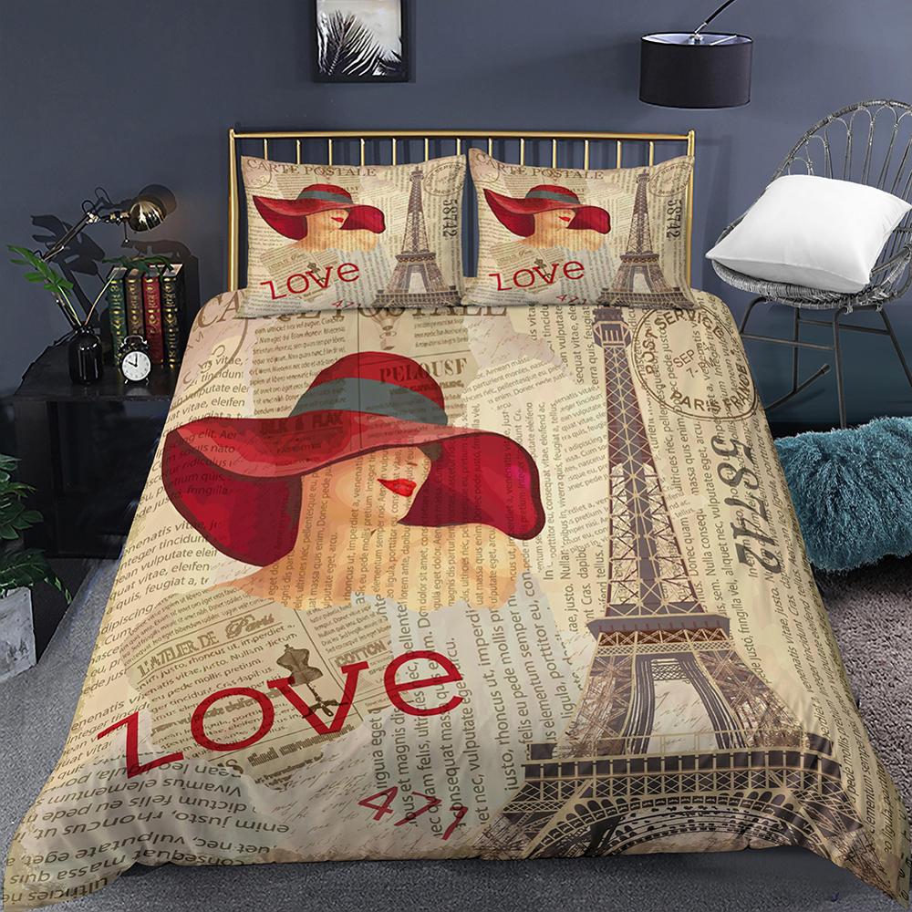Housse De Couette Love Tour Eiffel Paris