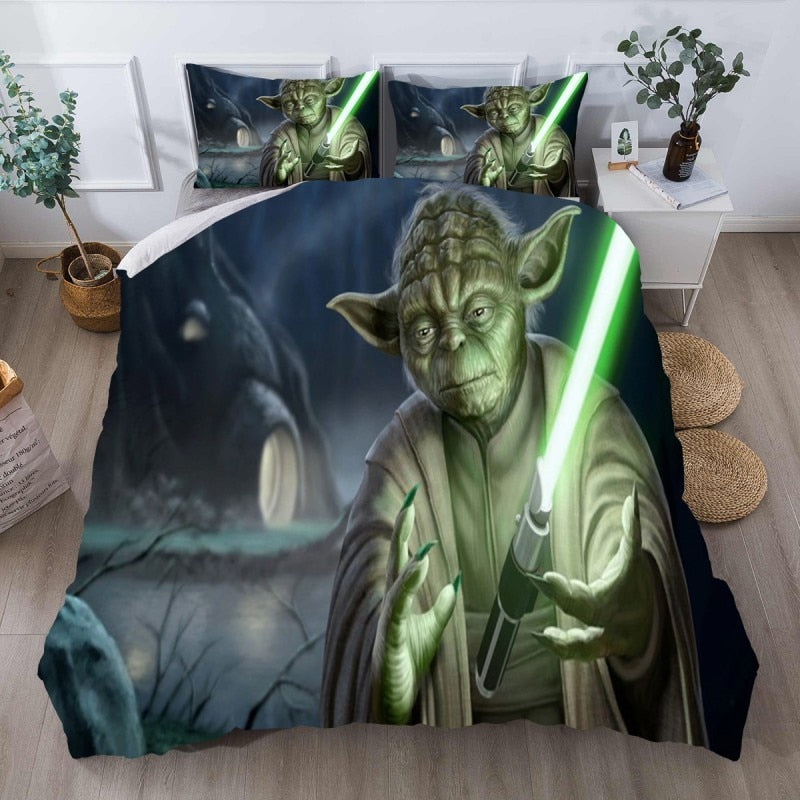 Housse De Couette Maître Yoda Sabre Laser