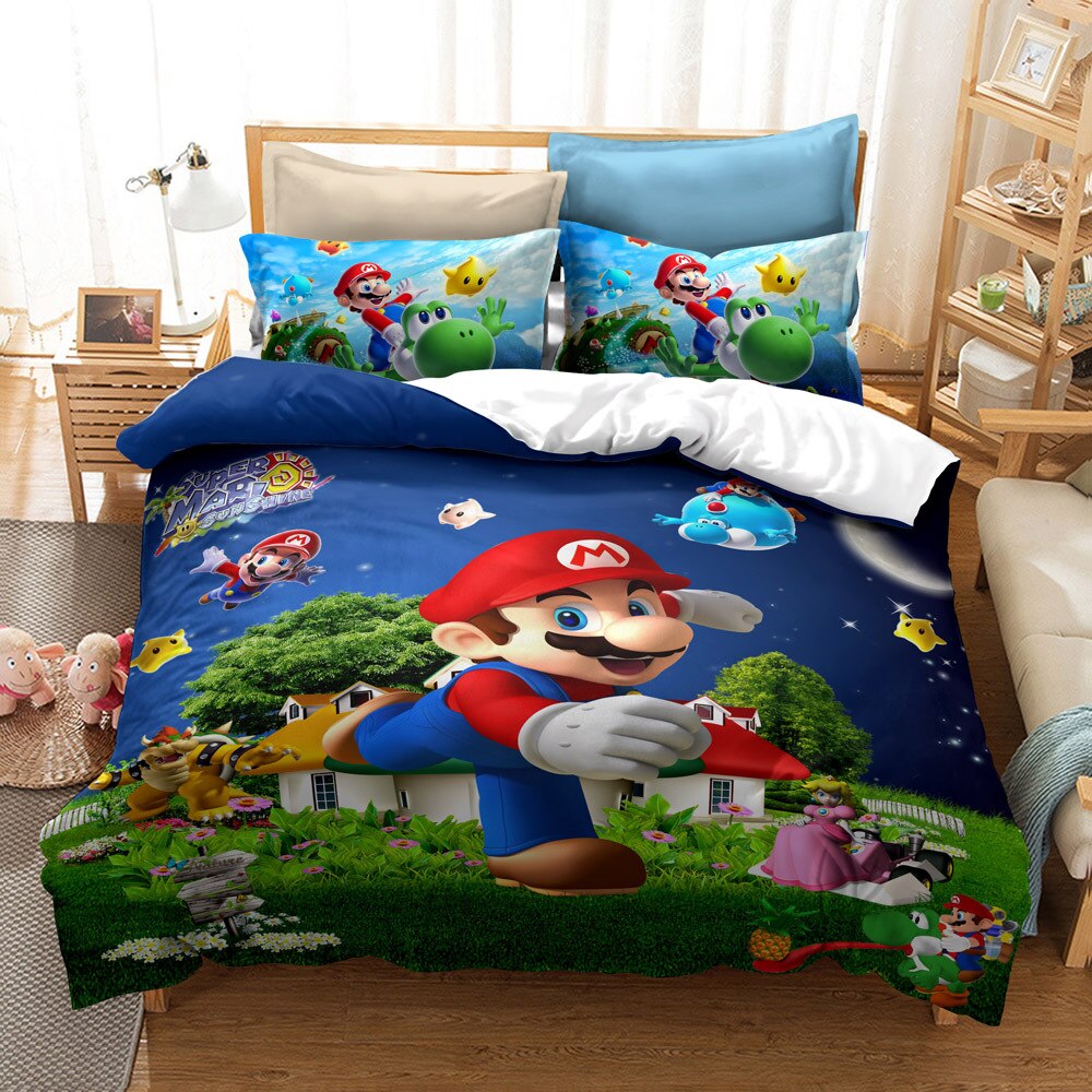 Housse De Couette Mario Dans La Ville
