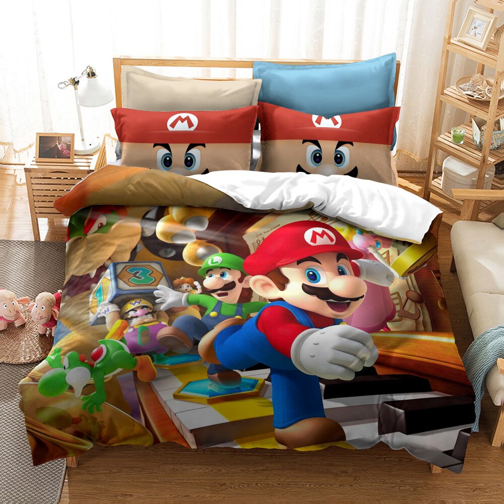 Housse De Couette Mario Et Ses Amis