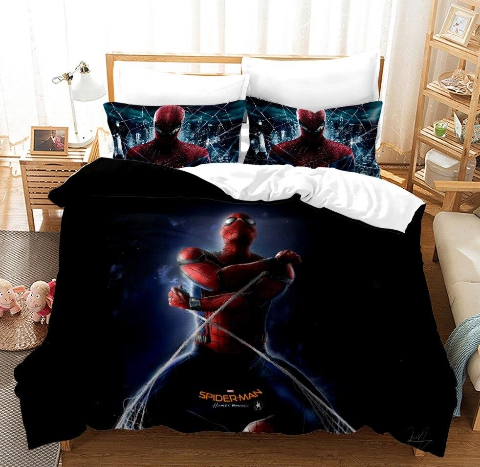 Housse De Couette Marvel Spider Man Noire Homecoming