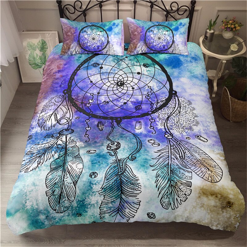 Housse De Couette Multicolore Attrape Rêve