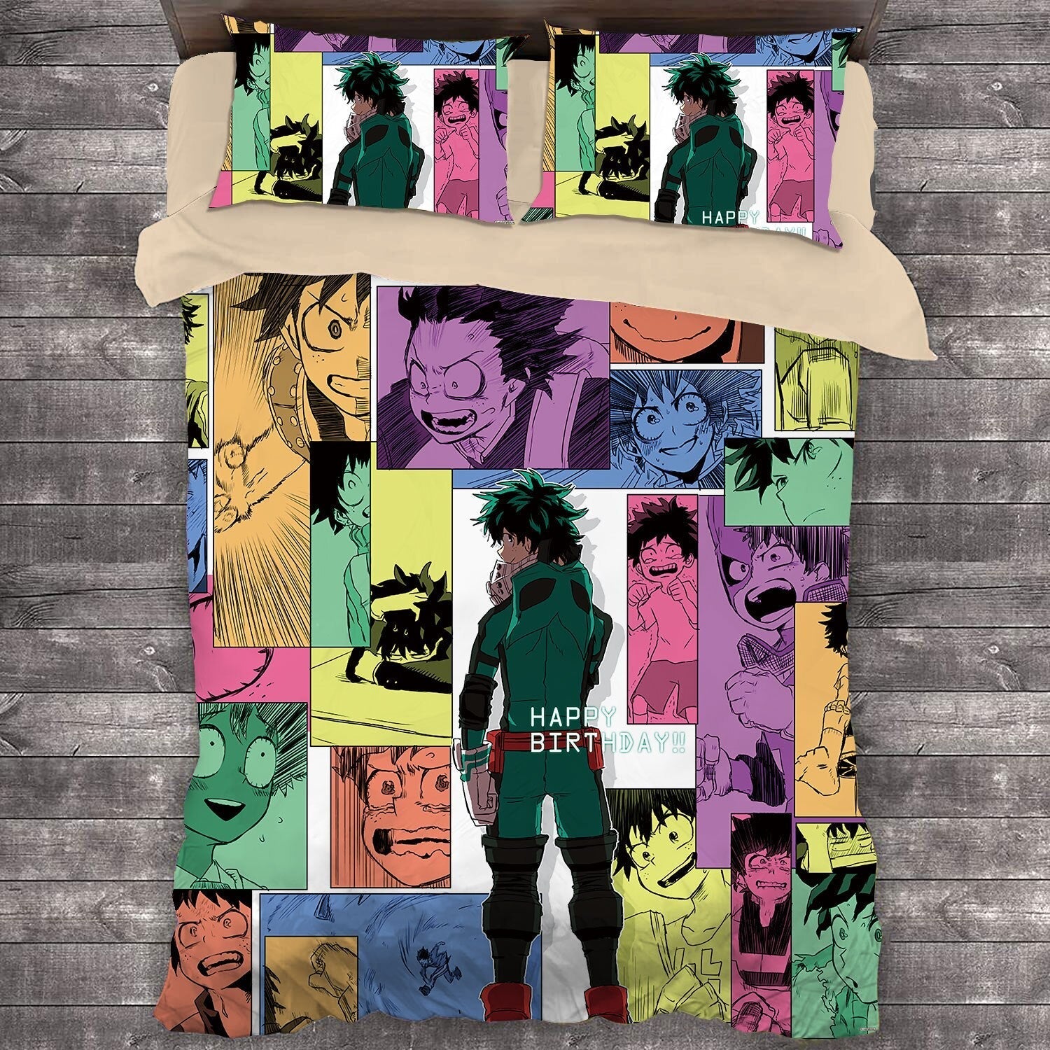 Housse De Couette My Hero Academia Personnages Multicolore