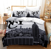 Housse De Couette New York Noire Et Blanche