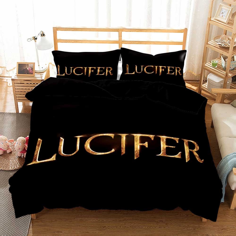 Housse De Couette Noir Lucifer