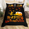 Housse De Couette Noir et Orange Happy Halloween