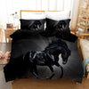 Housse De Couette Noire Cheval Noir