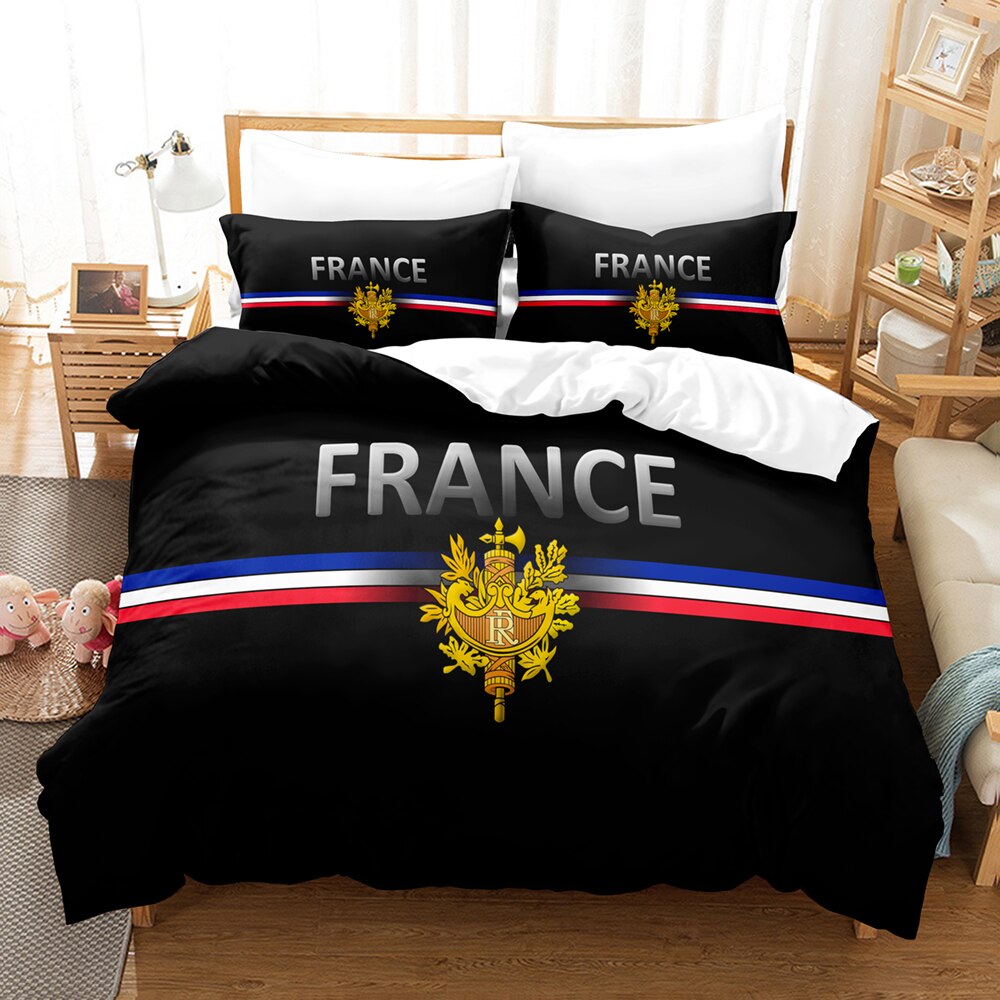 Housse De Couette Noire Equipe De France