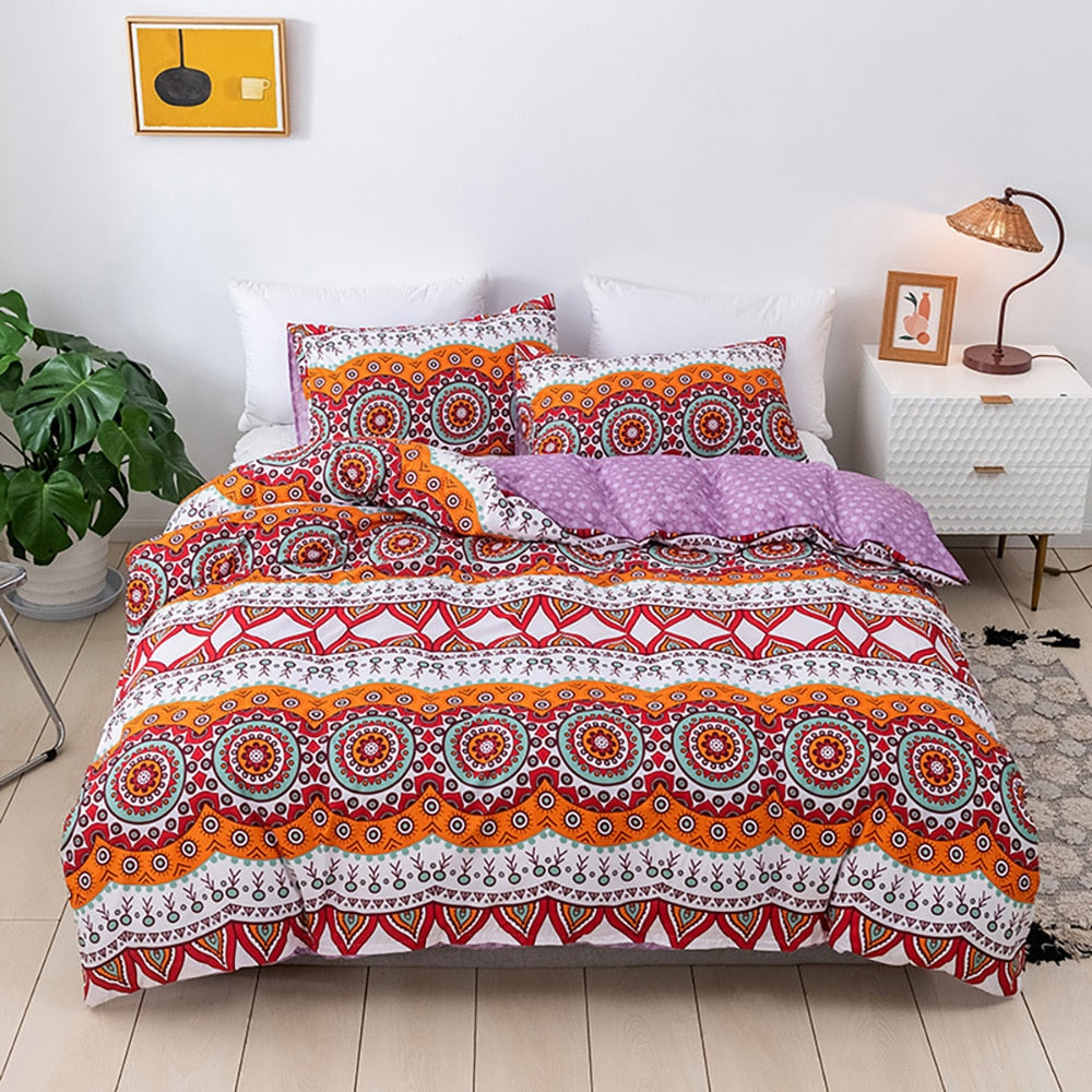 Housse De Couette Nordique Multicolore