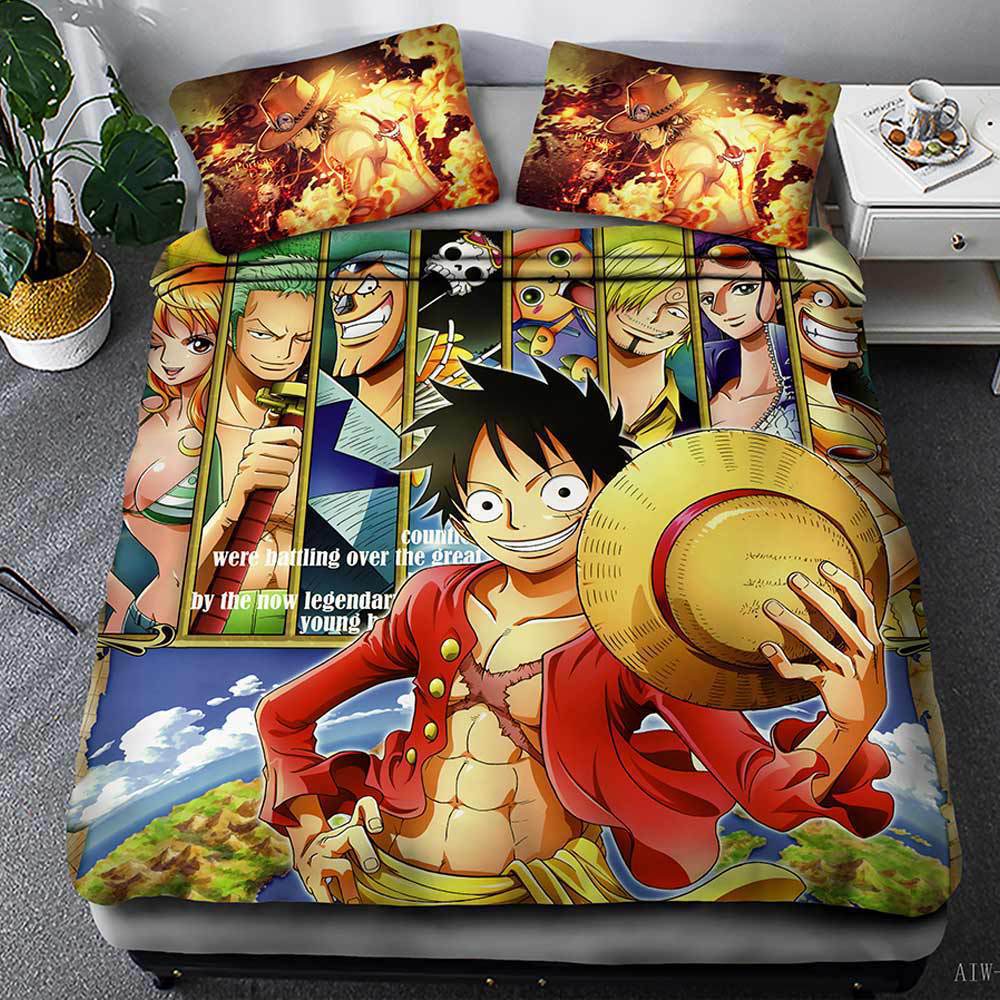 Housse De Couette One Piece Luffy Et Son Equipage
