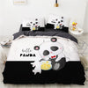 Housse De Couette Panda Et Souris Blanche