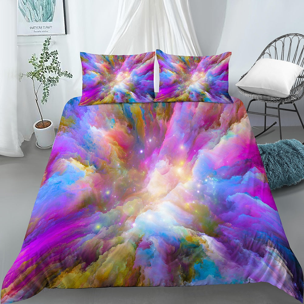 Housse De Couette Psychédélique Fumée