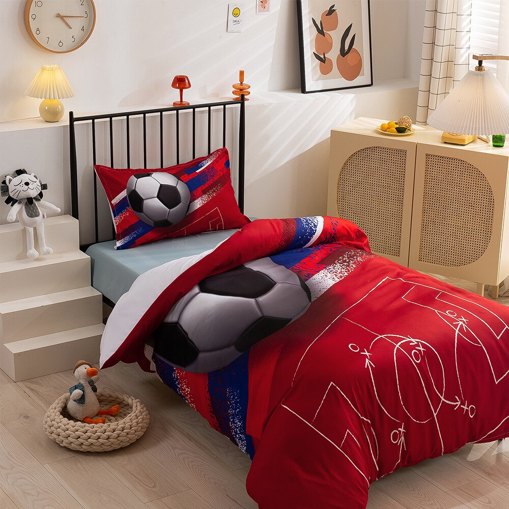Housse De Couette Rouge Football