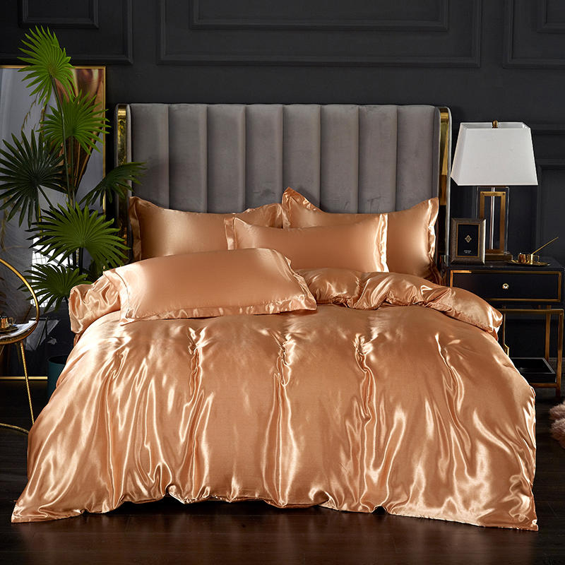Housse De Couette Saumon Satin