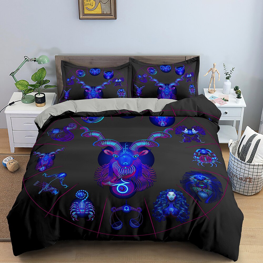 Housse De Couette Signe Astrologique Capricorne