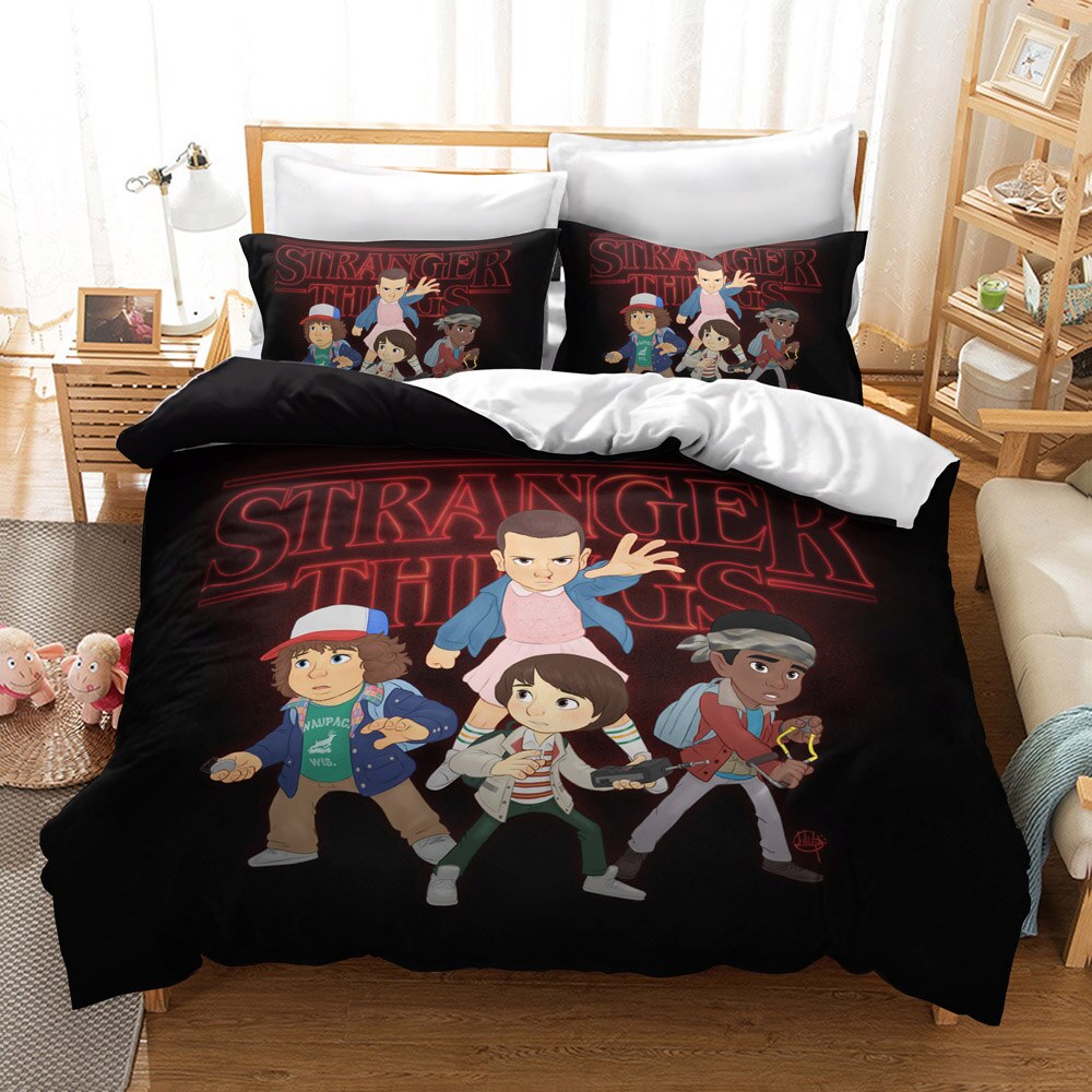 Housse De Couette Stranger Things Dessin Animé